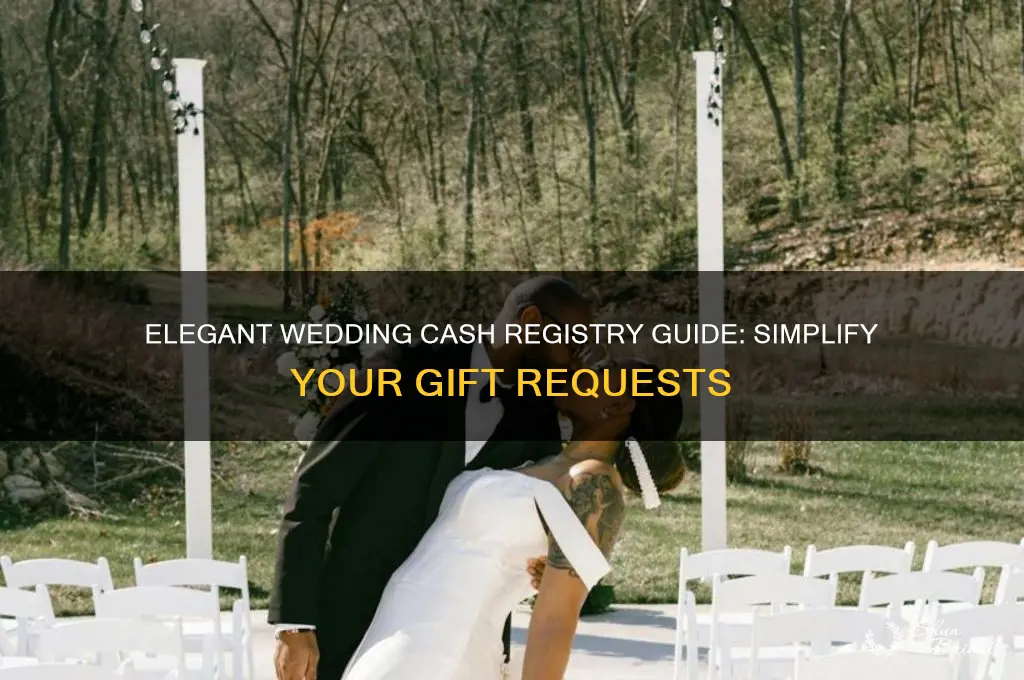 how to register for cash for wedding