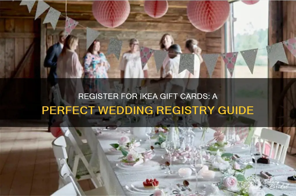 how to register for ikea gift cards wedding