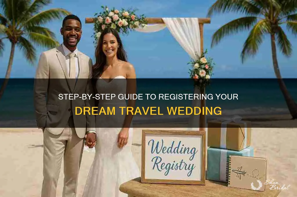 how to register for travel wedding