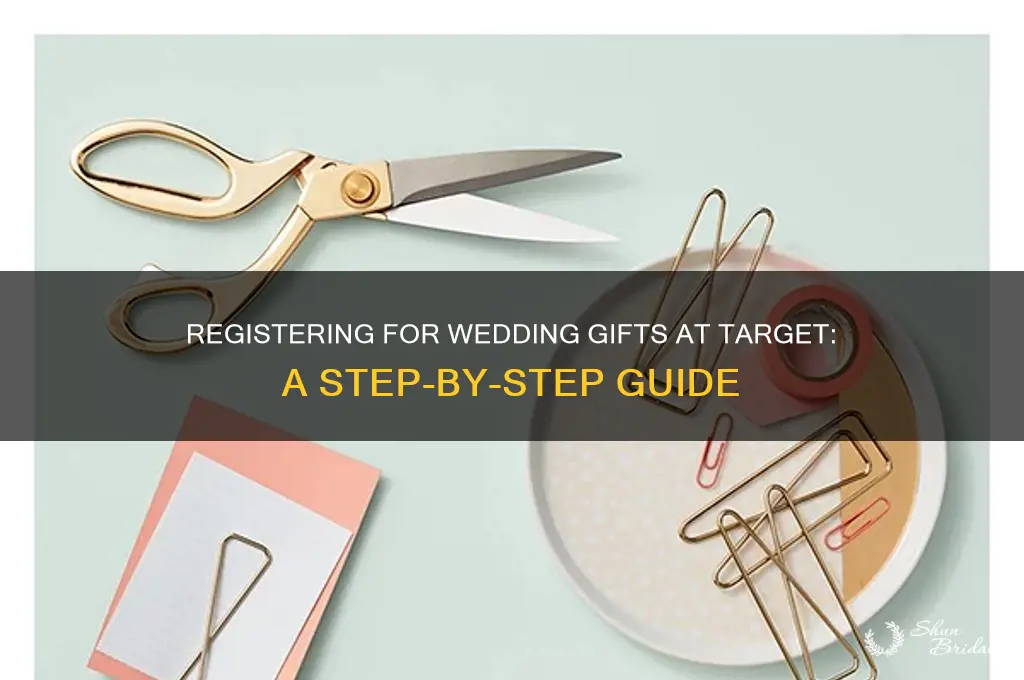 how to register for wedding gifts at target