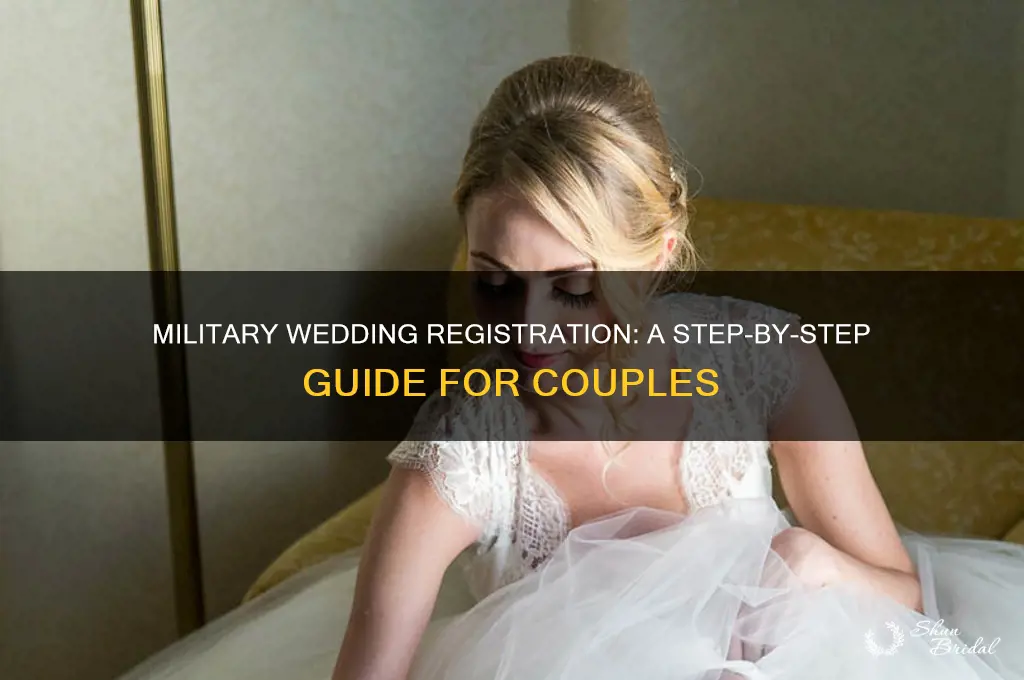 how to register for wedding in the milatary