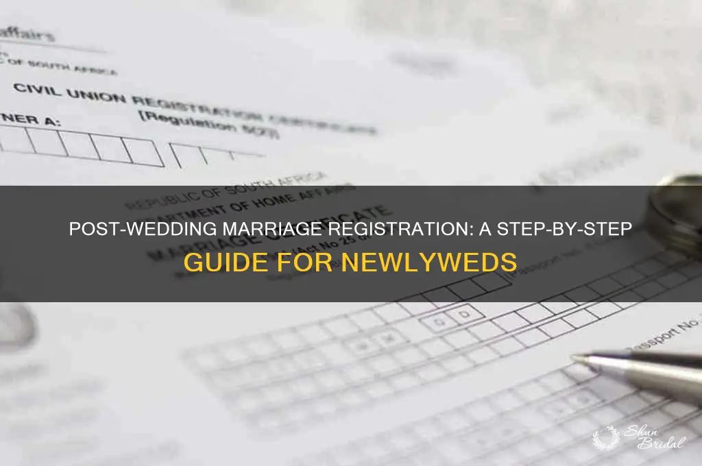 how to register marriage after wedding