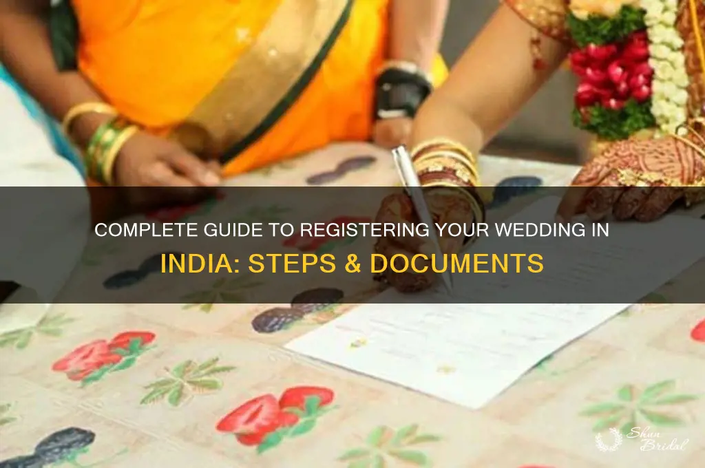how to register wedding in india