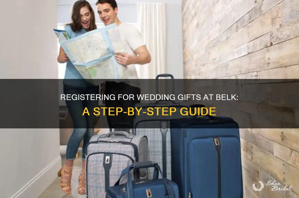 how to registerfor wedding gifts at belk