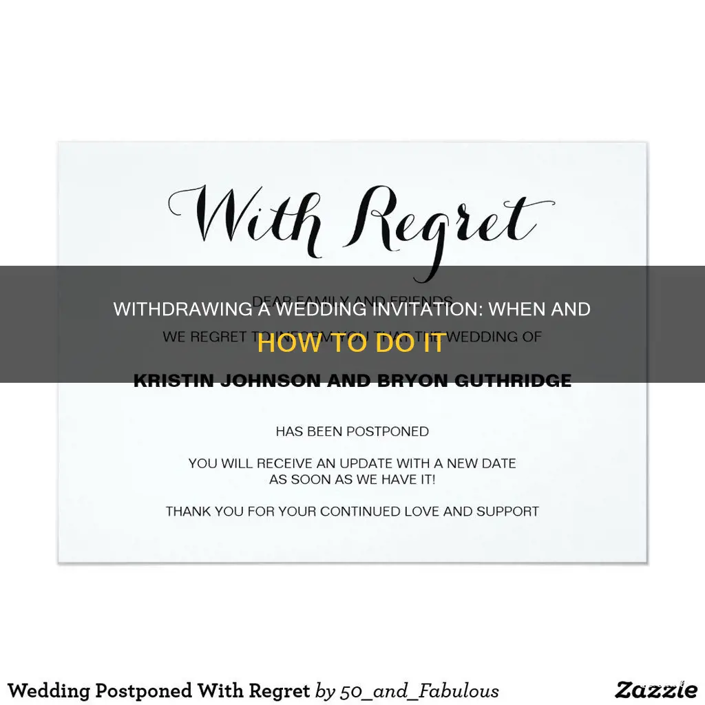 how to regret a wedding invitation