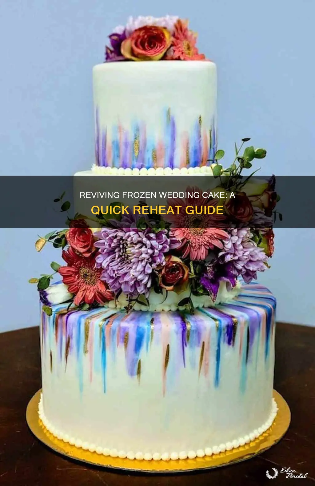 how to reheat frozen wedding cake