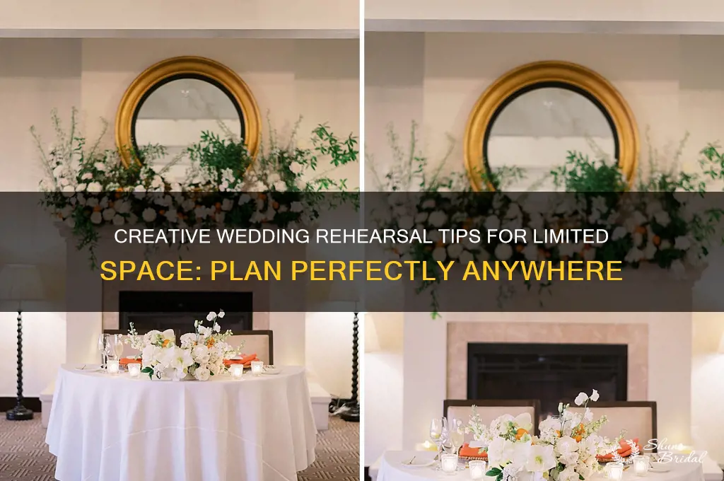 how to reherasl for the wedding without the space