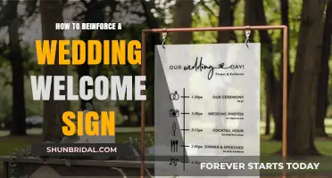 Creative Ways to Reinforce Your Wedding Welcome Sign for Lasting Elegance