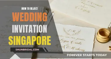 Declining Wedding Invites: Etiquette and Tips for Singaporeans