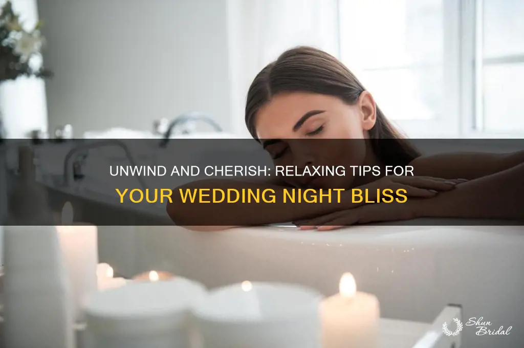how to relax on your wedding night