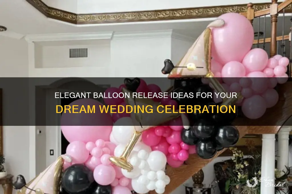 how to release balloons at a wedding