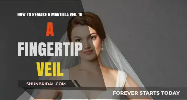 Transform Your Mantilla Veil: A Step-by-Step Guide to Creating a Fingertip Veil