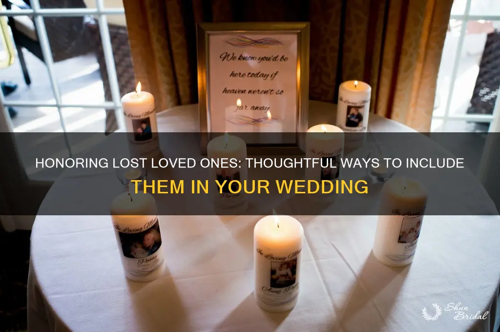 how to remember a deceased loved one at a wedding