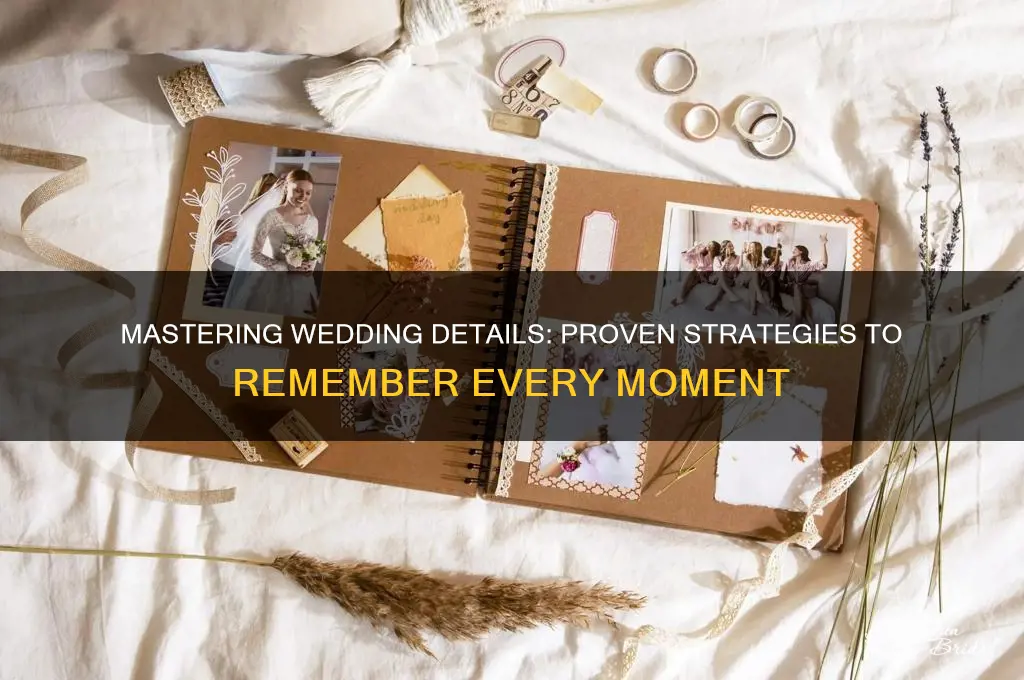 how to remember all wedding details