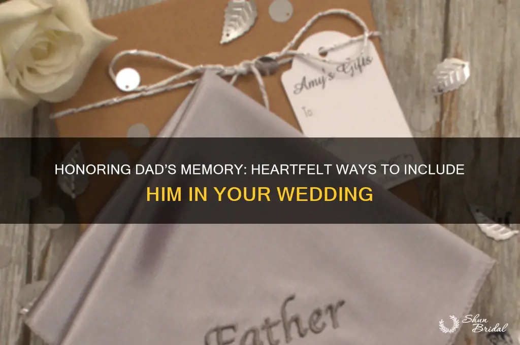 how to remember dad at wedding