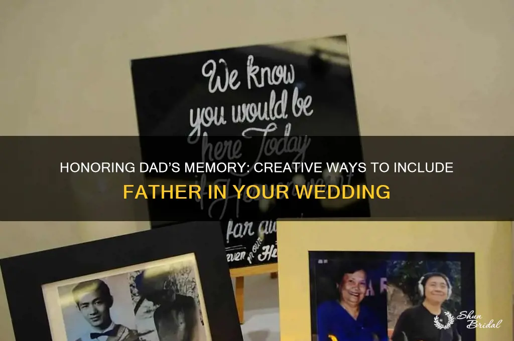 how to remember father in wedding program