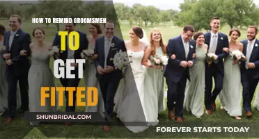 Reminding Groomsmen to Get Fitted: A Stress-Free Guide for Grooms