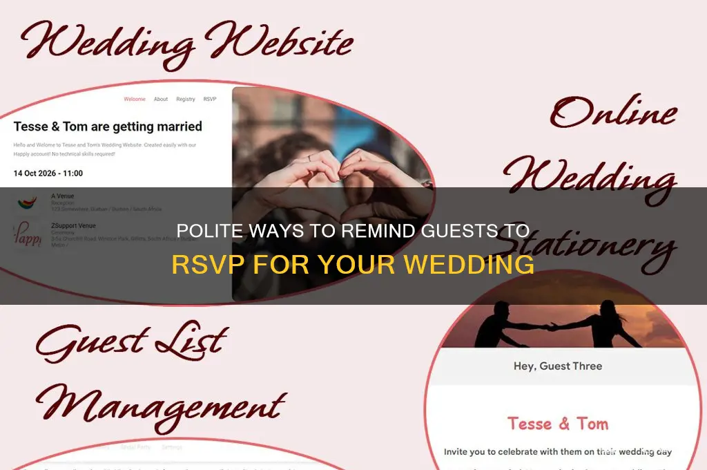 how to remind guests to rsvp for wedding