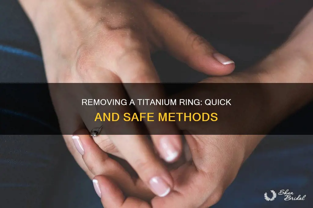 how to remove a titanium wedding ring