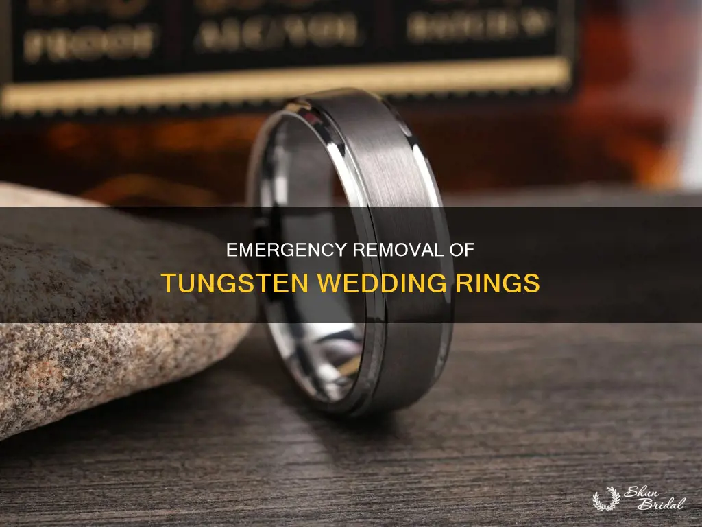 how to remove a tungsten wedding ring