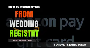 Removing Amazon Gift Cards from Your Wedding Registry: A Simple Guide