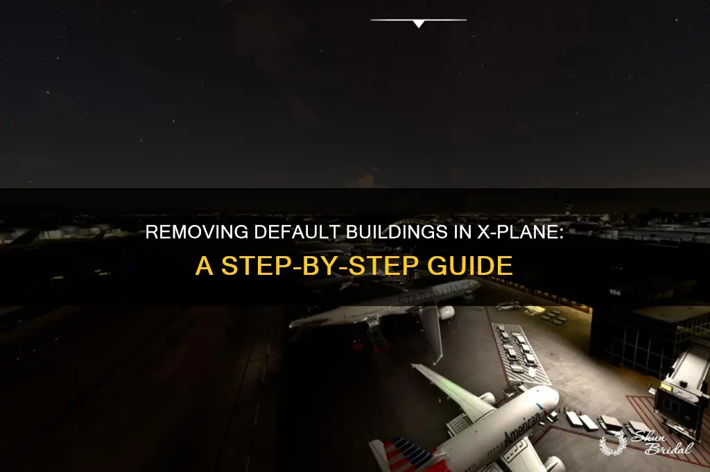 how to remove defaule buildings wed xplane