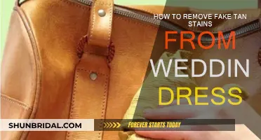 Wedding Dress Saviors: Removing Fake Tan Stains