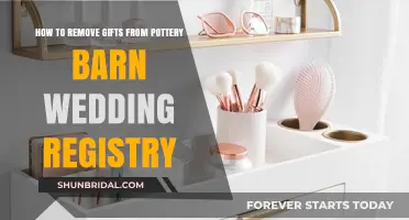 Removing Gifts from Your Pottery Barn Wedding Registry: A Simple Guide