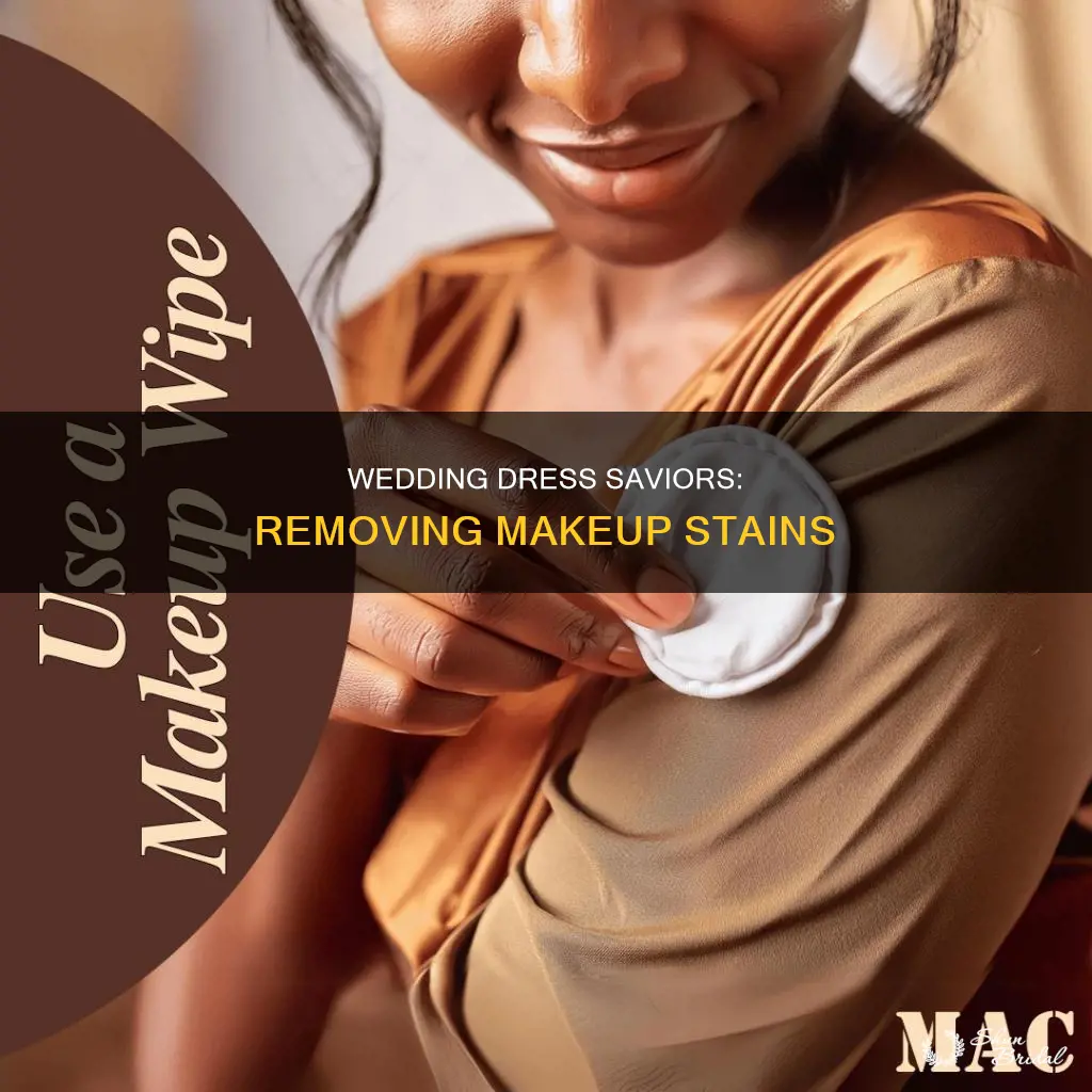 how to remove makeup stains from wedding dress