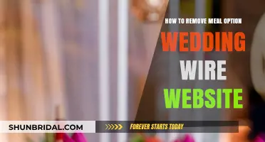 Removing Meal Options on WeddingWire: A Step-by-Step Guide for Couples