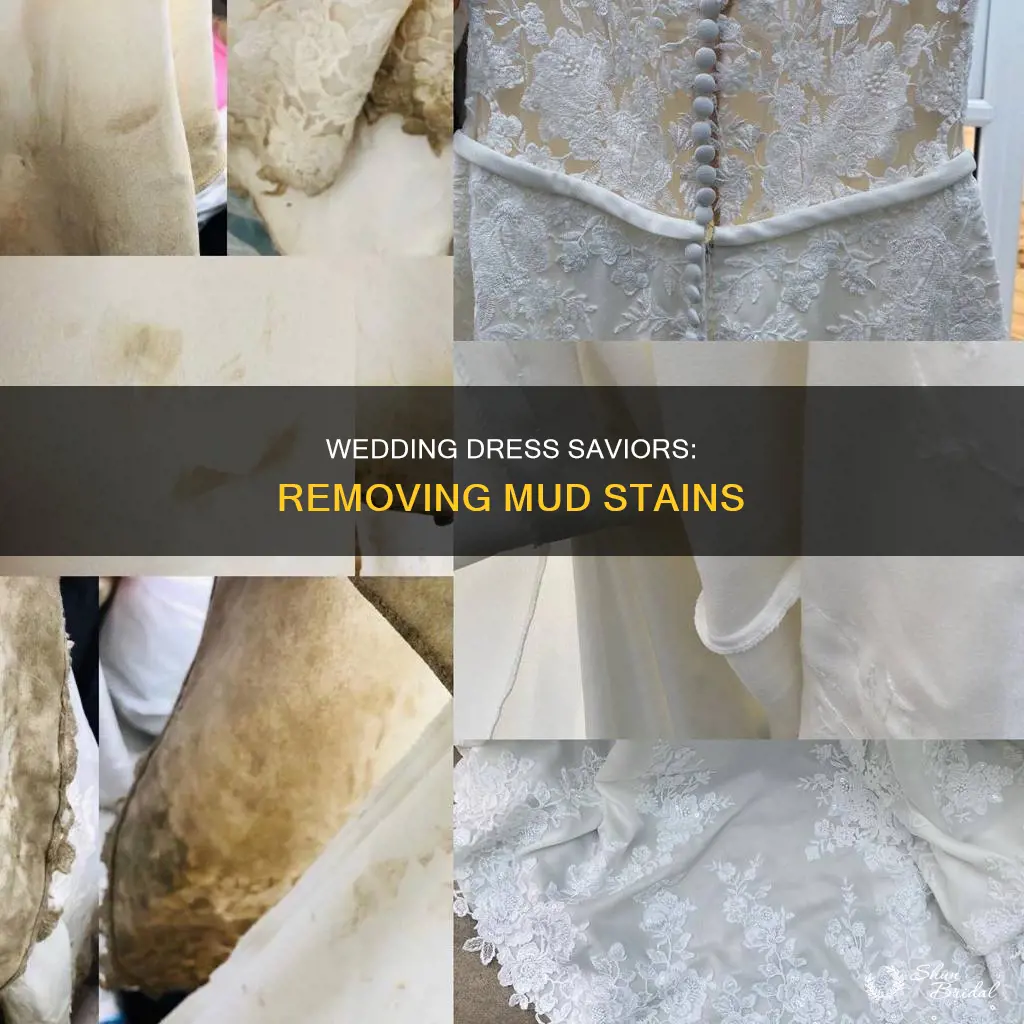 how to remove mud stains from wedding dress
