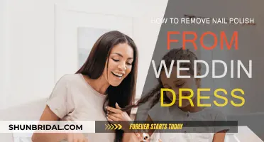 Removing Nail Polish Stains from Your Wedding Dress