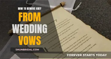 Personalizing Wedding Vows: Removing 'Obey
