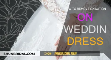 Wedding Dress Restoration: Removing Oxidation Stains