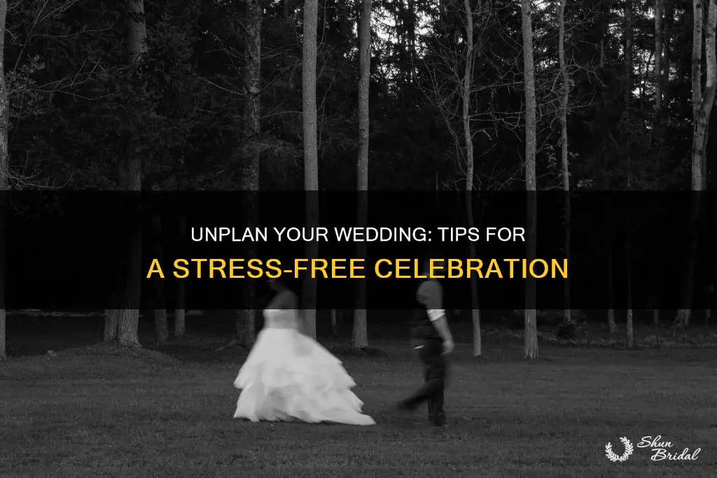 how to remove plan for the wedding