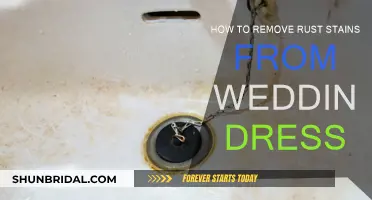 Removing Rust Stains from Your Wedding Dress