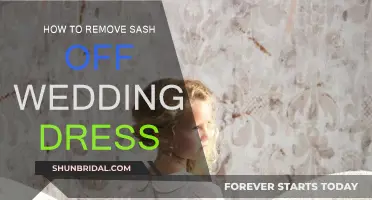 Removing the Sash: A Guide to Wedding Dress Alterations