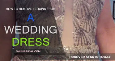 The Safe Way to Remove Sequins from a Wedding Dress