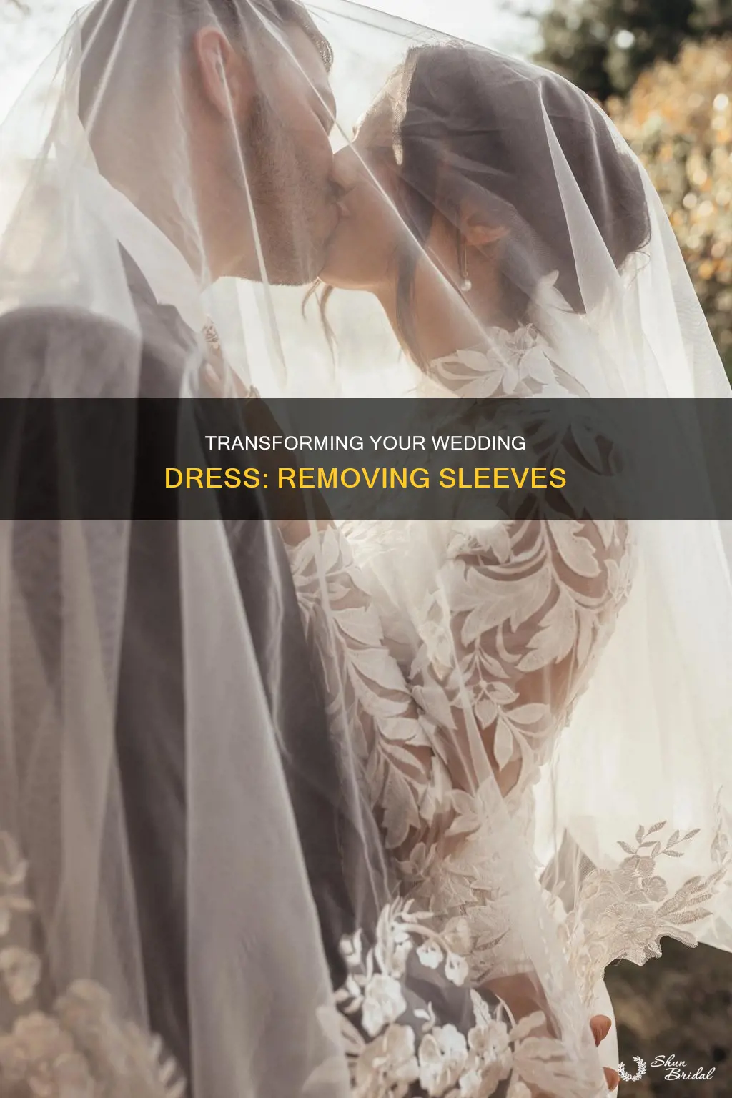 how to remove sleeves from a wedding dress