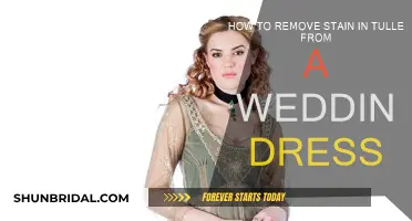 Tulle Stain Removal: Wedding Dress Rescue