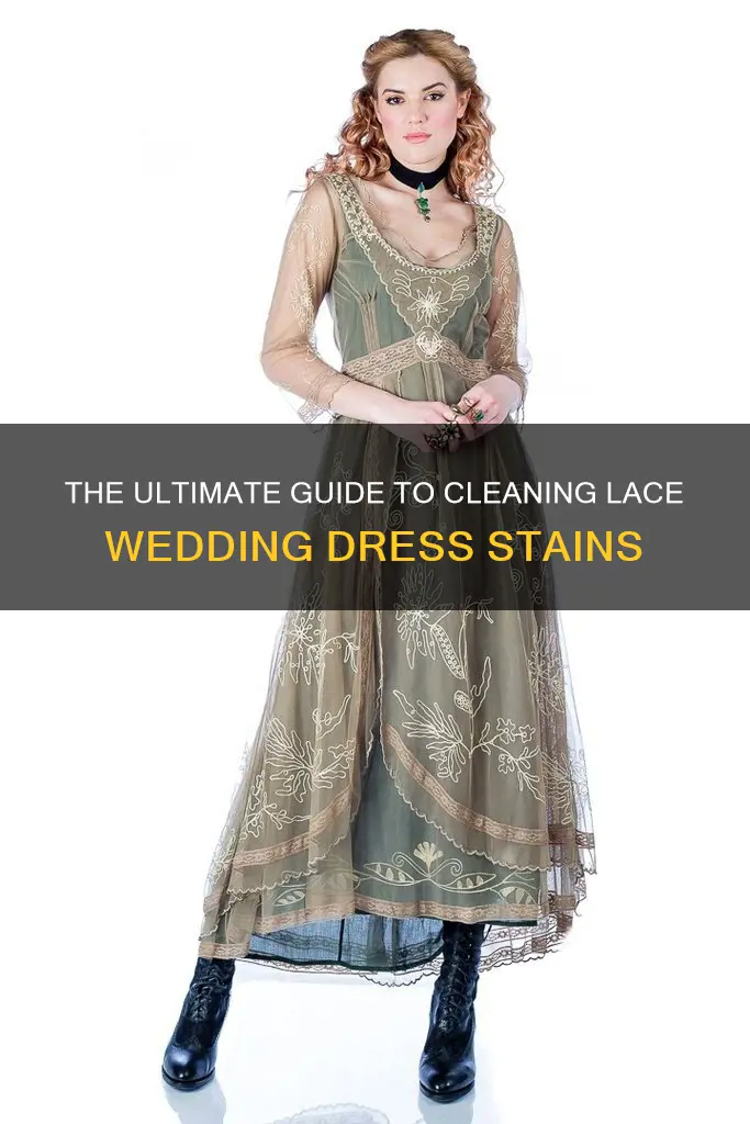 how to remove stains from lace wedding dress