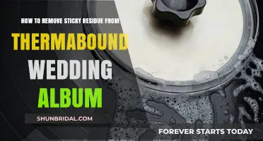 Effective Ways to Clean Sticky Residue from Your Thermabound Wedding Album