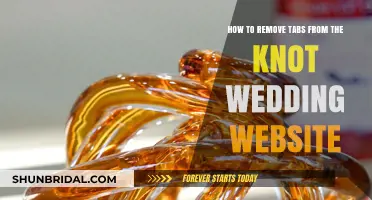 Simplify Your Wedding Website: Removing Tabs from The Knot Easily