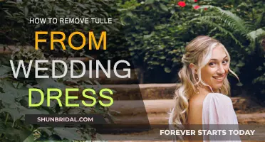 Removing Tulle from Your Wedding Dress: A Step-by-Step Guide