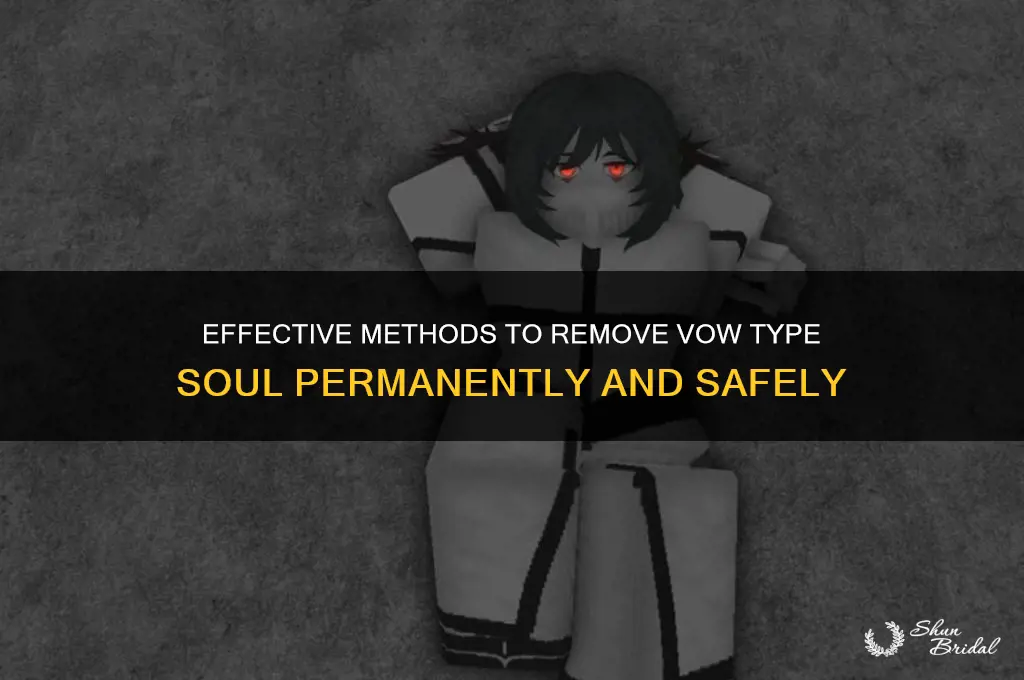 how to remove vow type soul