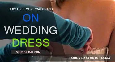 The Secret to Removing Waistbands on Wedding Dresses