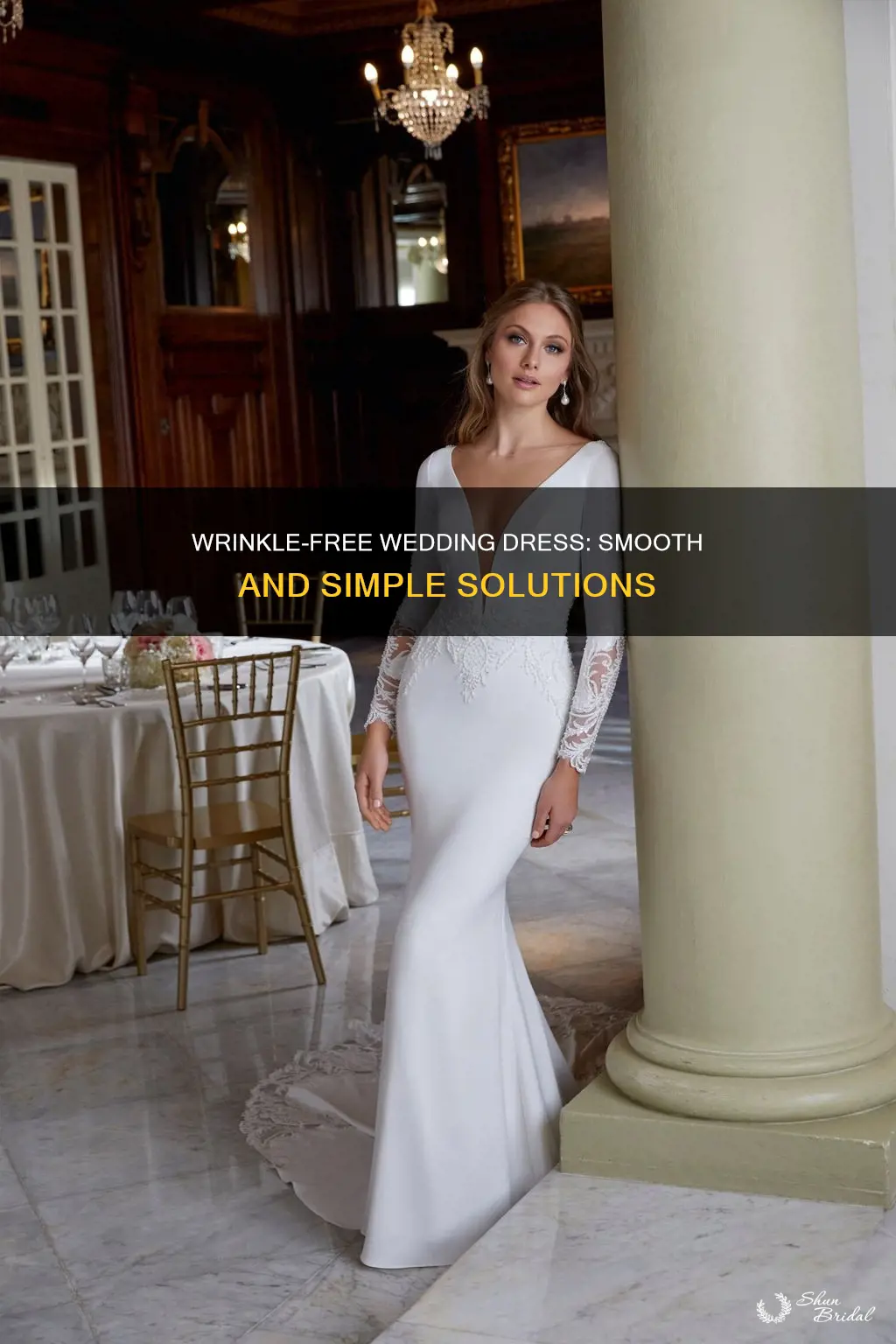 how to remove wrinkles from wedding dress