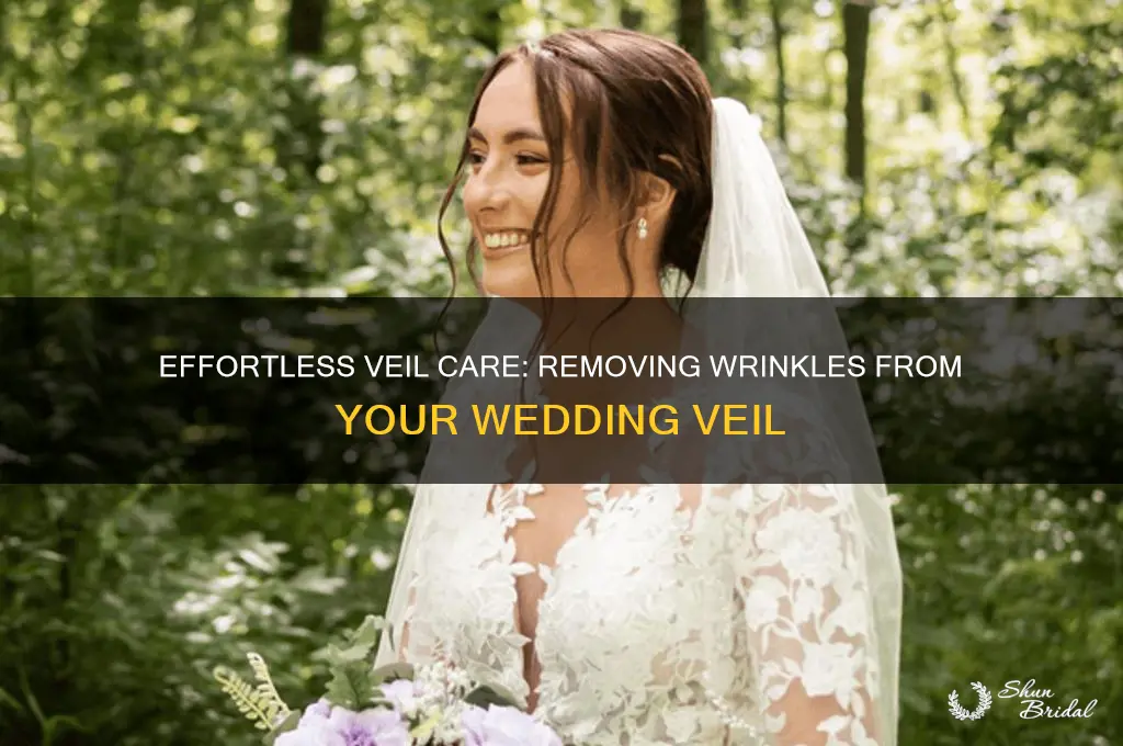 how to remove wrinkles from wedding veil