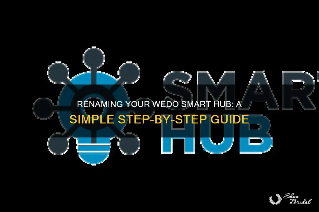 how to rename wedo smart hub