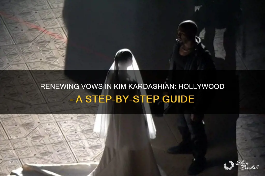 how to renew vows in kim kardashian game